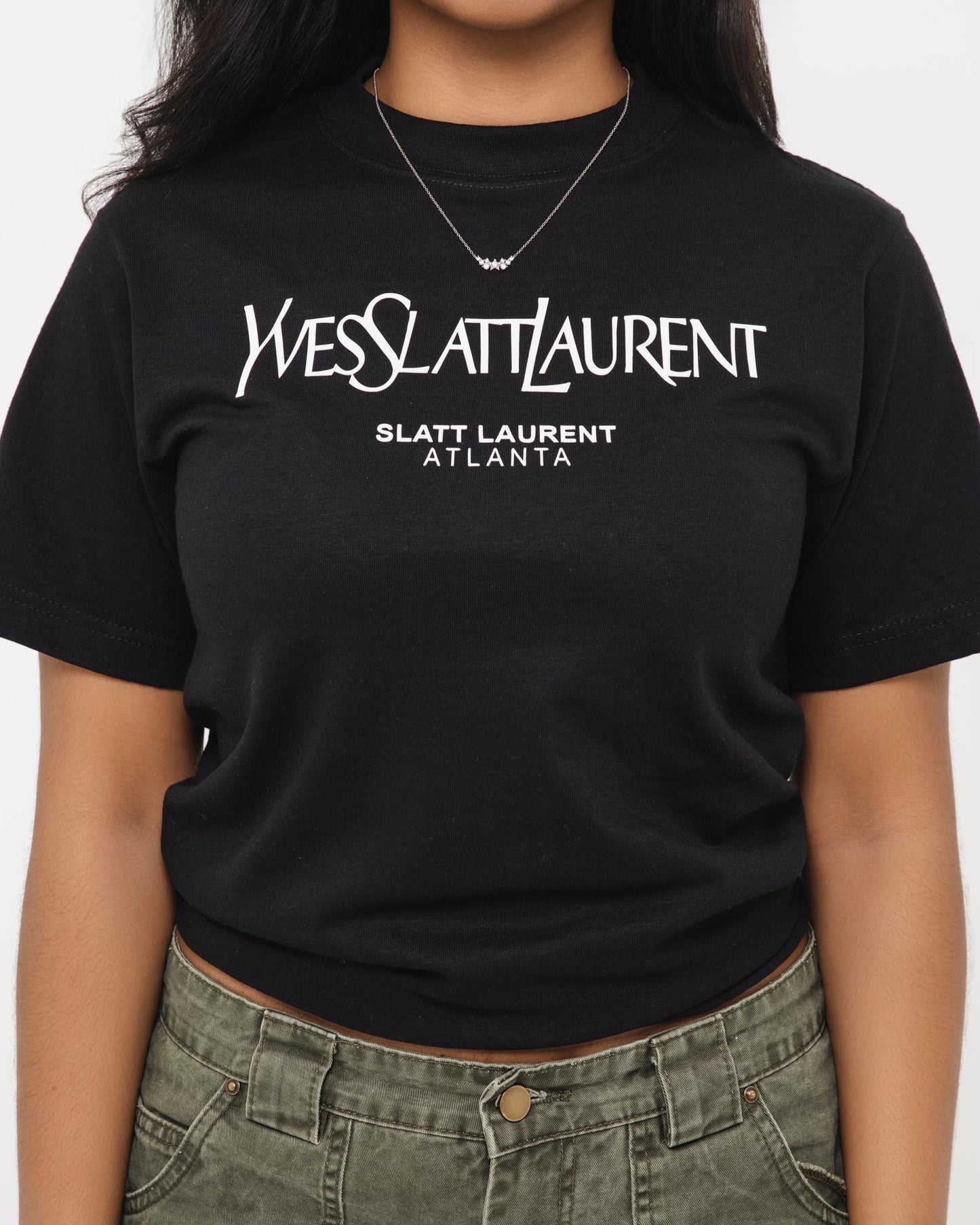 Yves"Slatt"Laurent T-Shirt "JEFFERY FREE"(Black)